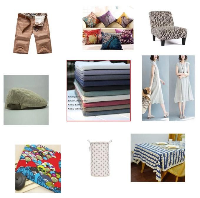 Yarn-Dyed Linen Cotton Slub Linen Fabric, Double-Sided Fine Stripe Linen, Sofa Sliver Home Textile Fabric