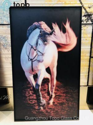 Acrylic Lifelike Horse Handmade Art Wall Glass Paintings (MR-YB17-817)