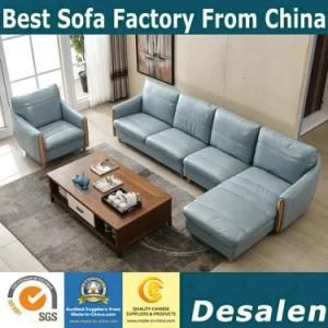 2018 New Arrival China Exporting L Shape Home Furniture Leather Sofa (8069)