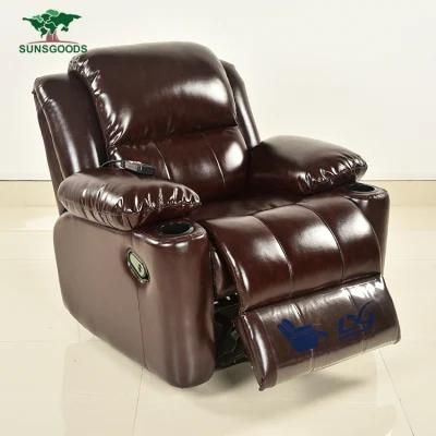 High Quality Wooden Frame Single Chair Couches Leisure Leather Sofa Living Room Furniture