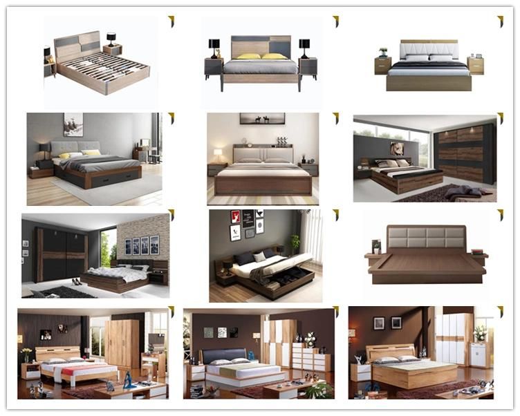 Chinese Wooden Hotel Bedroom Living Room Furniture Set Massage Mattress Sofa Double King Size Wall Beds