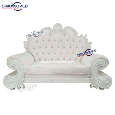 Hot Sale Leather Fabric Luxury Classic Royal Sofa for Event Wedding King Throne Sofa