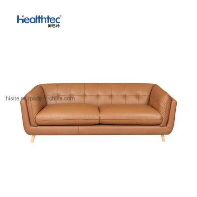 Rare Sofa &amp; 2 Armchair Suite of Seating Leather in Tan Brown Leather