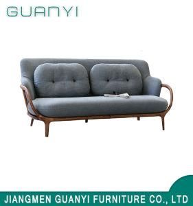 Simple Design Fabric Wooden Furniture Loveseat Sofa