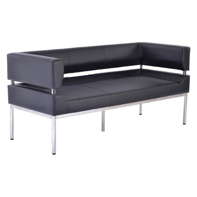 High Quality Black Leather Office Sofa Modern Design Office Sofa Living Room Sofa Home Office Furniture