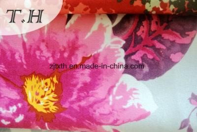 Flower Printed Super Soft Velvet for Sofa, Upholstery