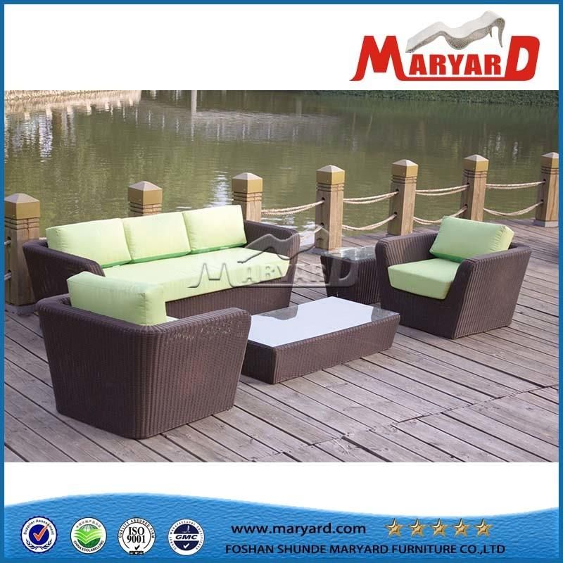 5 Pieces Luxury Furniture Rope Weaving Table Chairs Outdoor Dining Set