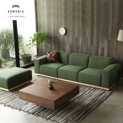 Customized Modular Furniture Sofa Medium Back Home Sectional Sofa