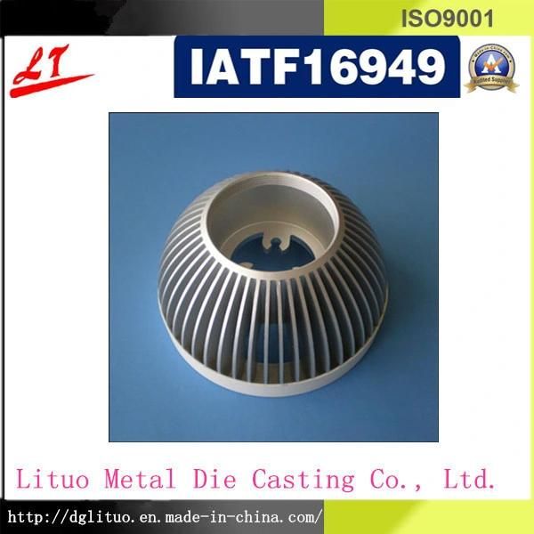 China Alloy Metal Die Casting Company LED Radiator Shell