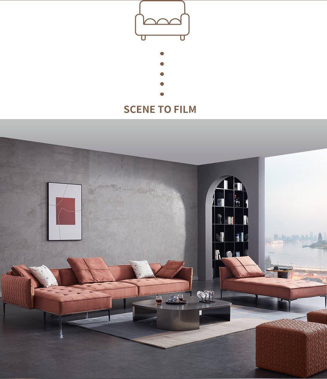 High-End Home Furniture Sectional Science and Technology Cloth Sofa Modern Sectional Sofa