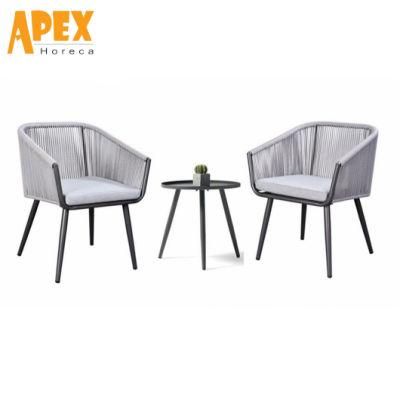 China Wholesale Hotel Terrace Balcony Outdoor Garden Patio Bistro Furniture Sofa Chair and Coffee Table Set