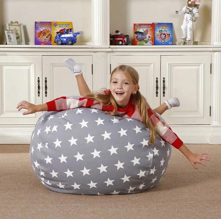 Amazon Hot Popular Plush Toy Storage Bag Sofa Children′s Toy Quilt Comforter Storage
