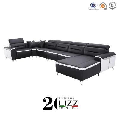 Modern Home Sectional Furniture Italian Leather Living Room Electric Recliner Sofa
