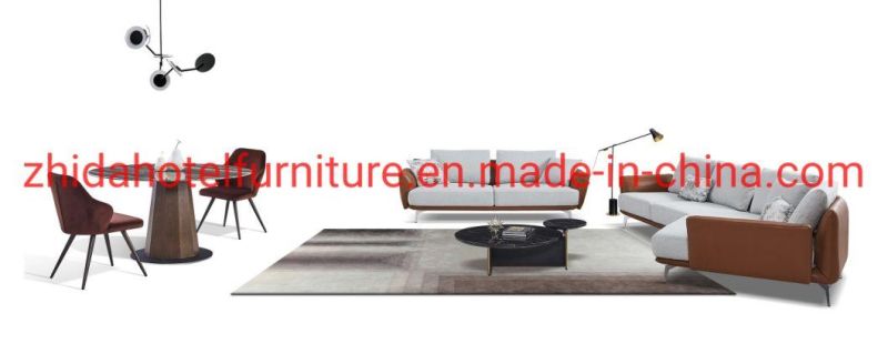 Nordic Modern Fabric Cover Loveseat Home Furniture L Shape 3 Seater Sofa