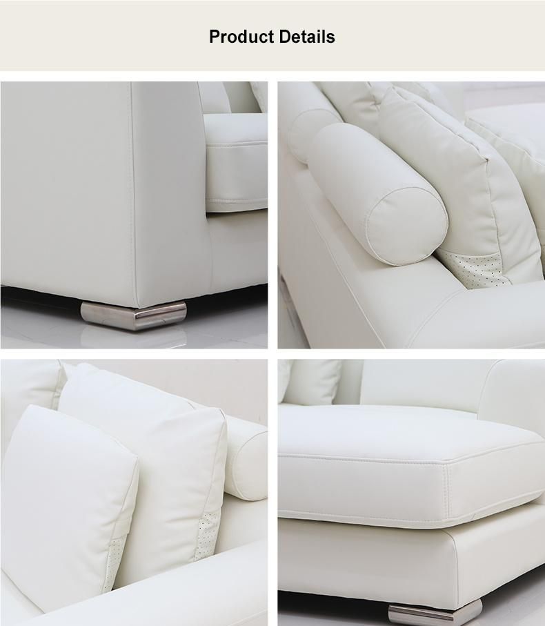 New Modern Sectional L Shape Couch Furniture Sofa
