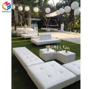 Homely White Outdoor Lasy Garden Wedding Cum Sofa for Sale