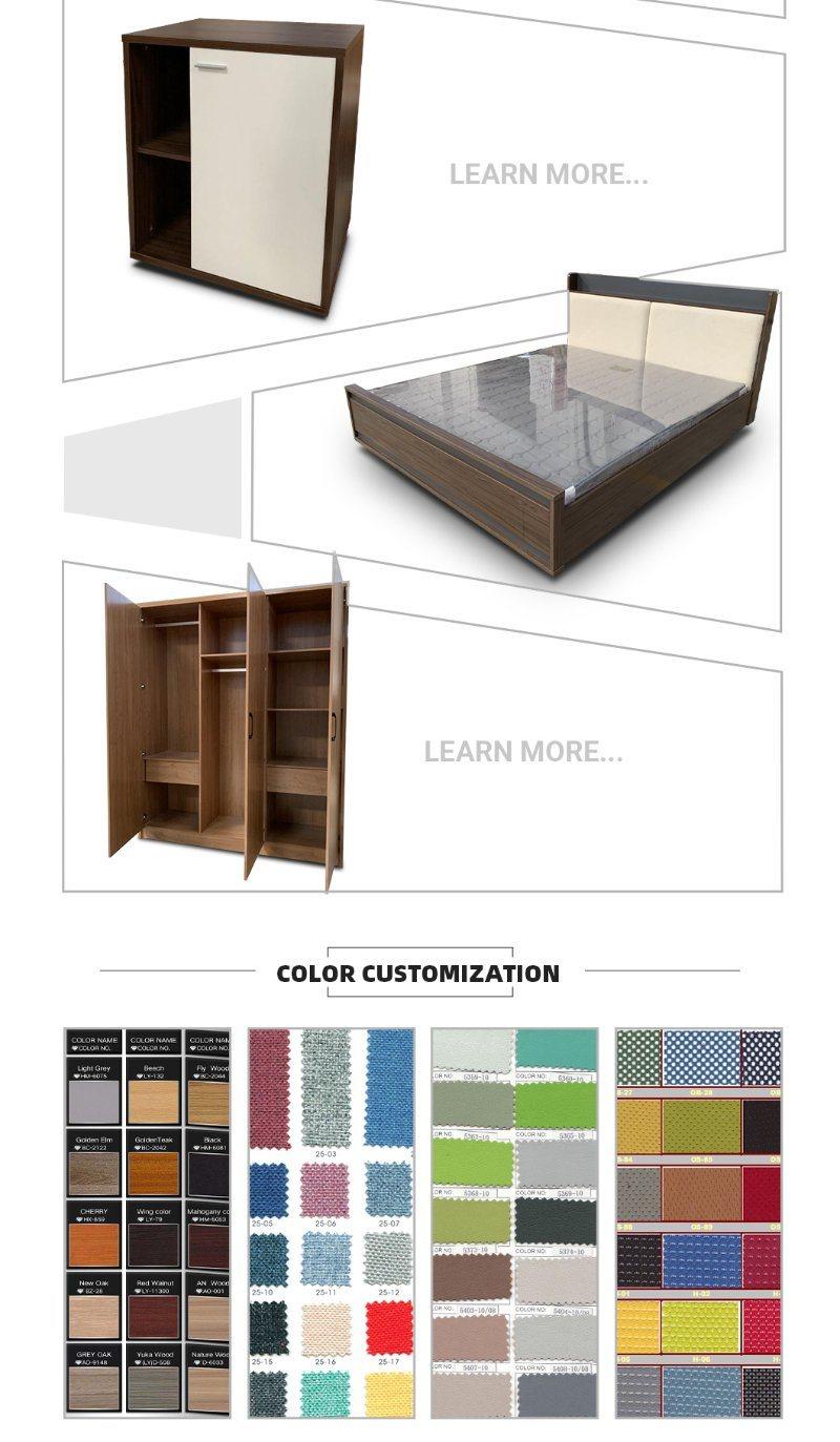 Modern Solid Wooden Home Bedroom Furniture Set Wardrobe Mattress Storage Double Single King Size Sofa Wall Bed