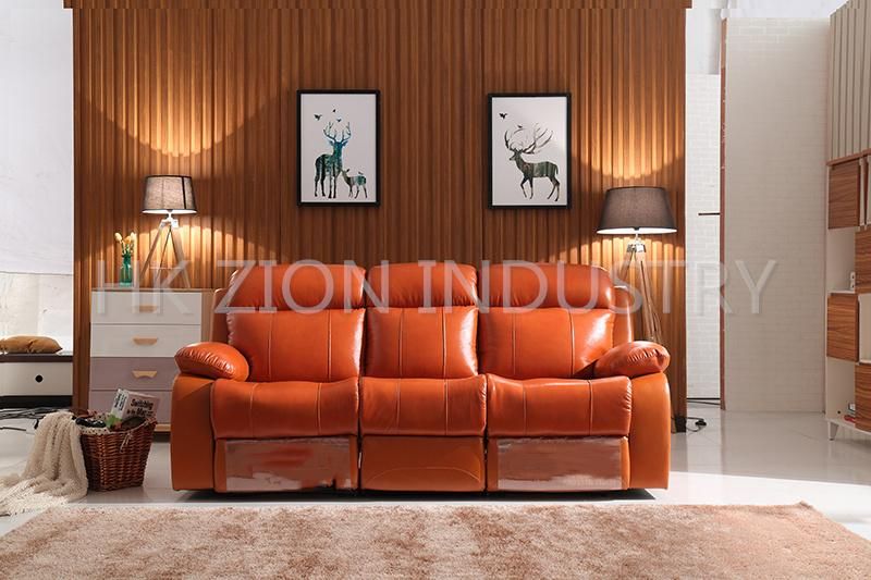 Comfortable and Reclining Chesterfield Sofa Set Luxury Living Room Furniture Living Room Sofa Modern Lounge Furniture Leather Sofa