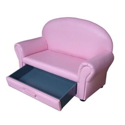 Double Seat Sofa PVC Leather Kids Furntiure (SXBB-15-02)