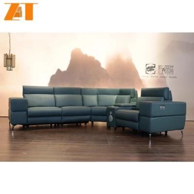 Modern Design Recliner Sofa Set USB Charge Genuine Leather Sofa for Living Room Home Furniture