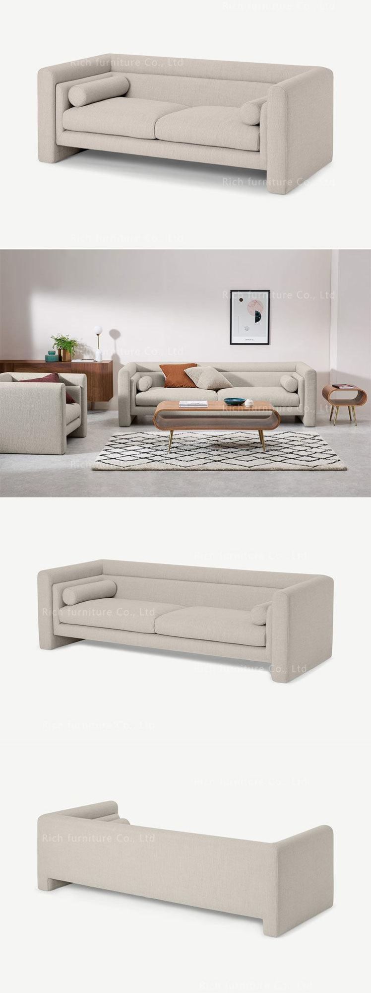 Home Furniture Living Room Modern Sofa Couch Hotel Single Seater Fabric Sofa