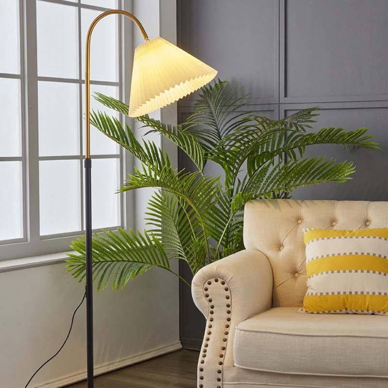 Pleated Fishing Lamp Bedroom Bed Standing Light Living Room Sofa Floor Lamp