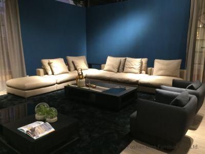 Italian Design Modern Living Room Apartment Sectional Fabric Sofa