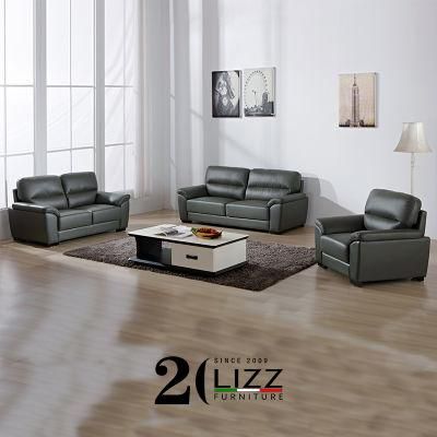 Manufacturer Wholesale Home Furniture Living Room Pure Leather Sofa Set