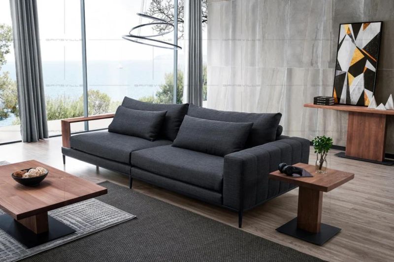 Modern Chinese Genuine Leather Gainsville Furniture Leisure Sectional Sofa
