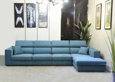 Wholesale Modern Design Chinese Style Living Room Blue Fabric Sofa