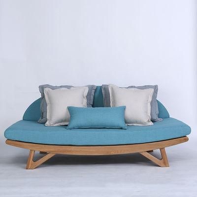 Bedroom Living Room Solid Oak Three Person Moon Sofa 0053