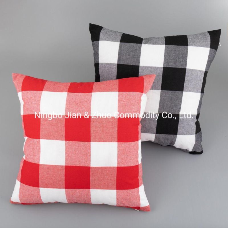 Custom Colorful Plaid Cushion Used for Car or Home or Hotel with a Zipper