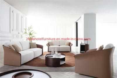Wing Back Leather Fabric Modern Living Room Furniture Sofa