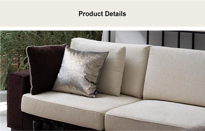 Hot Sponge with Armrest Fabric Home Furniture Living Room Sofa