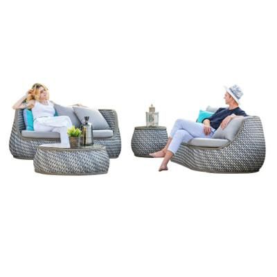Nordic Outdoor Double Rattan Rattan Art Living Room Balcony Rattan Chair Sofa