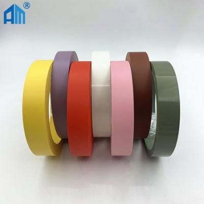 China Angmi Brand Manufacturer Veneer Furniture Edge Banding Kitchen Cabinet PVC Edge Banding Tape