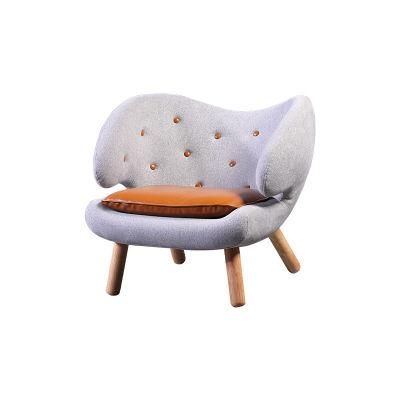American Style Single Cloth Sofa Chair Bedroom Balcony Leisure Chair