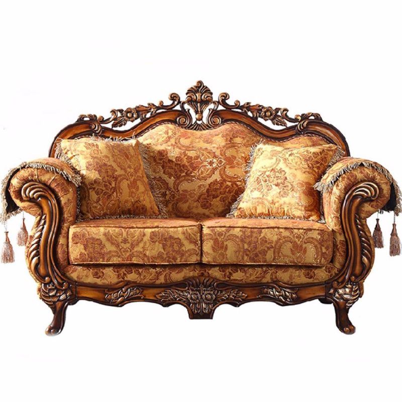 Wood Furniture Factory Wholesale Classic Fabric Sofa in Optional Sofa Color and Seat