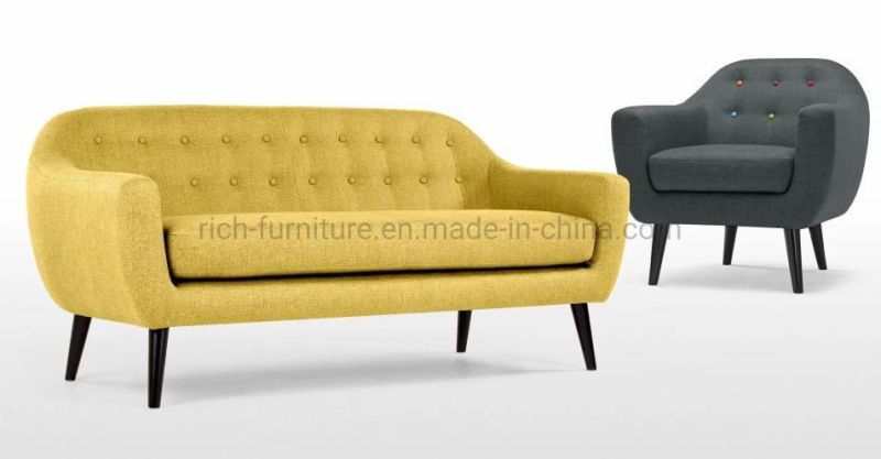 New Design Hotel Modern Fabric Sofa (3seater)