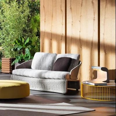 Outdoor Rattan Sofa Combination Hotel Furniture Garden Table and Chair