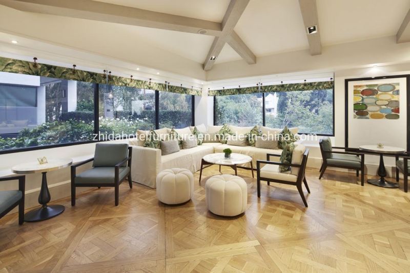 Luxury Design Lobby Furniture Classical Style Reception Sofa