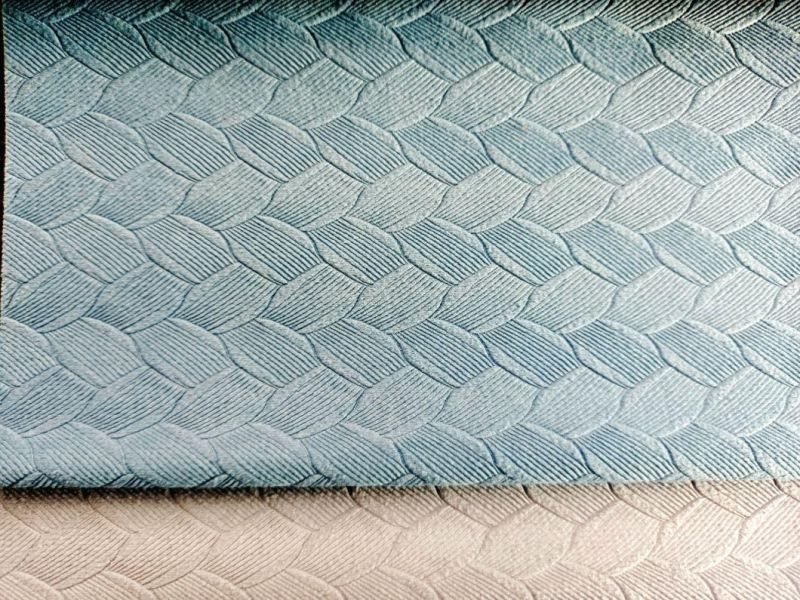 Lower Price with Good Quality 100% Polyester Brushed Warp-knitting Embossed Cortina Curtain Fabric or Sofa Fabric