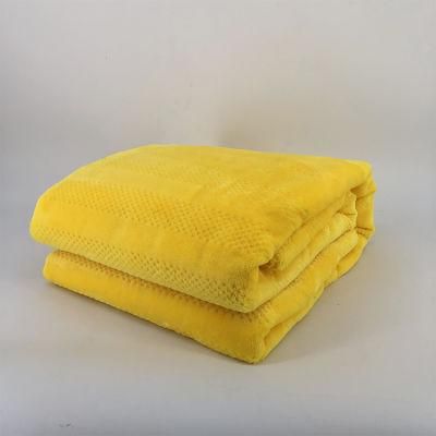 Solid Color Waffle Style Woven Sofa Throws Bedding Blanket