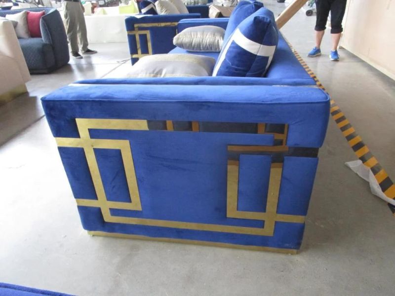 Metal Frame Fabric Sofa for Living Room