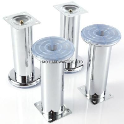 Adjustable Chrome Sofa Leg Transparent Plastic Bottom Furniture Feet