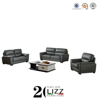 Promotion Cheap China Genuine Leather Living Room 1+2+3 Sectional Sofa