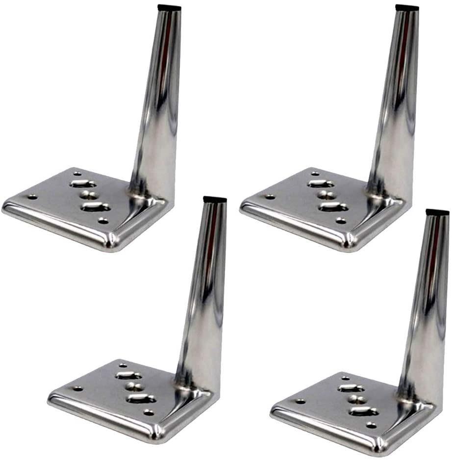 Modern Chrome Feet Legs for Sofa Beds Cupboard Cabinets Furniture 130mm