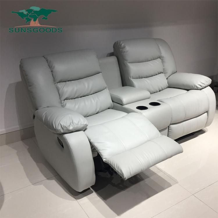 Best Price European Style Leisure Electric Recliner Sofa Set with a Storage Box