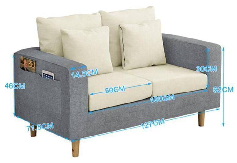 Living Room Fabric Modern Simple Single Sofa