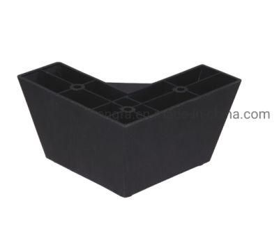 L Shaped Furniture Legs Plastic Material Furniture Feet Plastic Sofa Leg